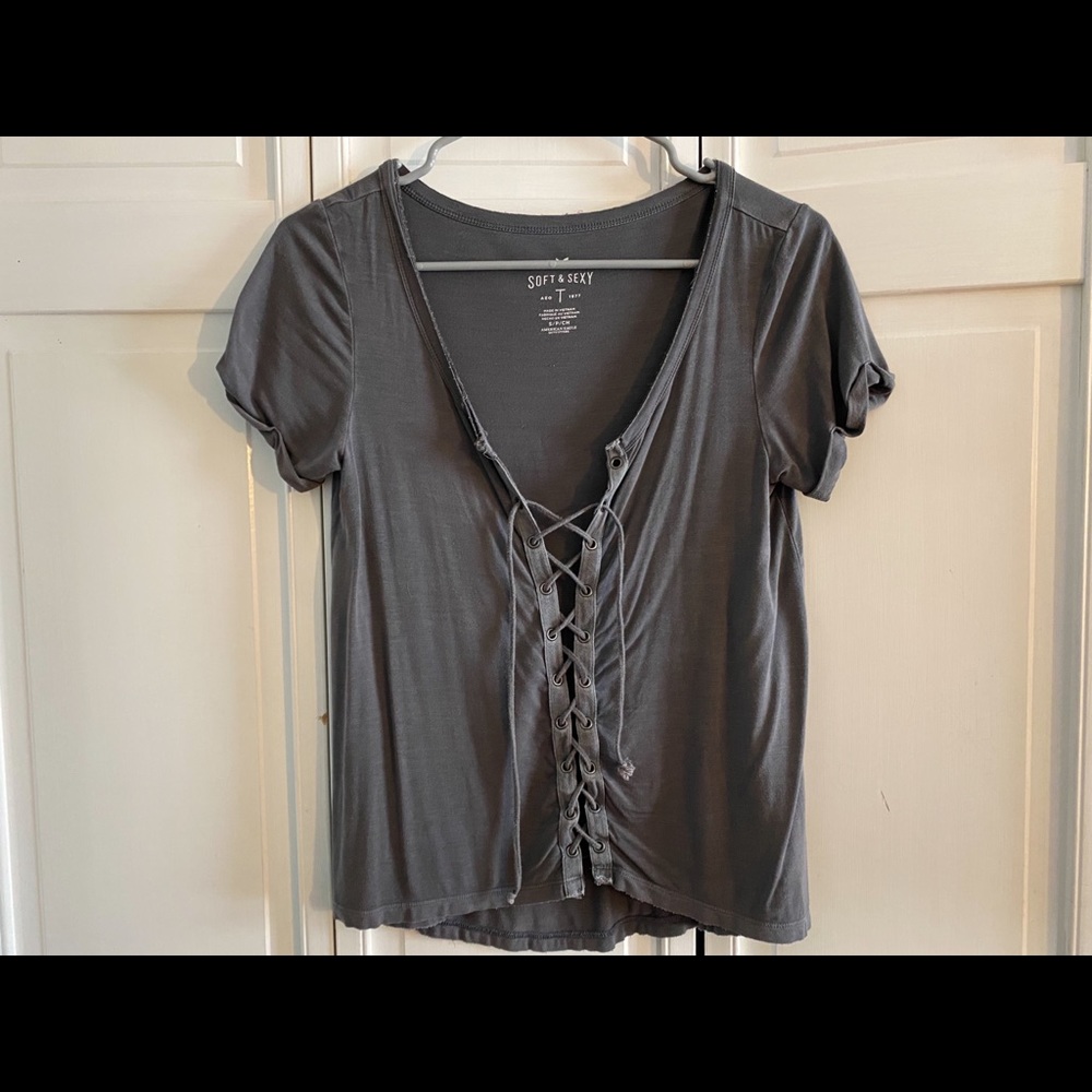 American Eagle Criss-Cross Top